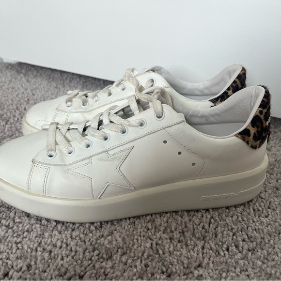 Golden Goode sneakers size 41, purestar with cheetah back heel tab - Picture 3 of 11